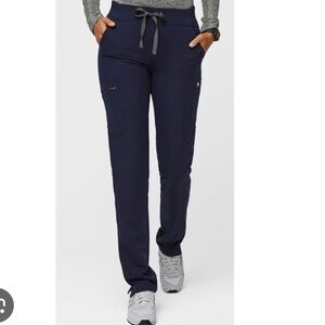 Figs Women's Navy Blue Yola Skinny Scrub Pants